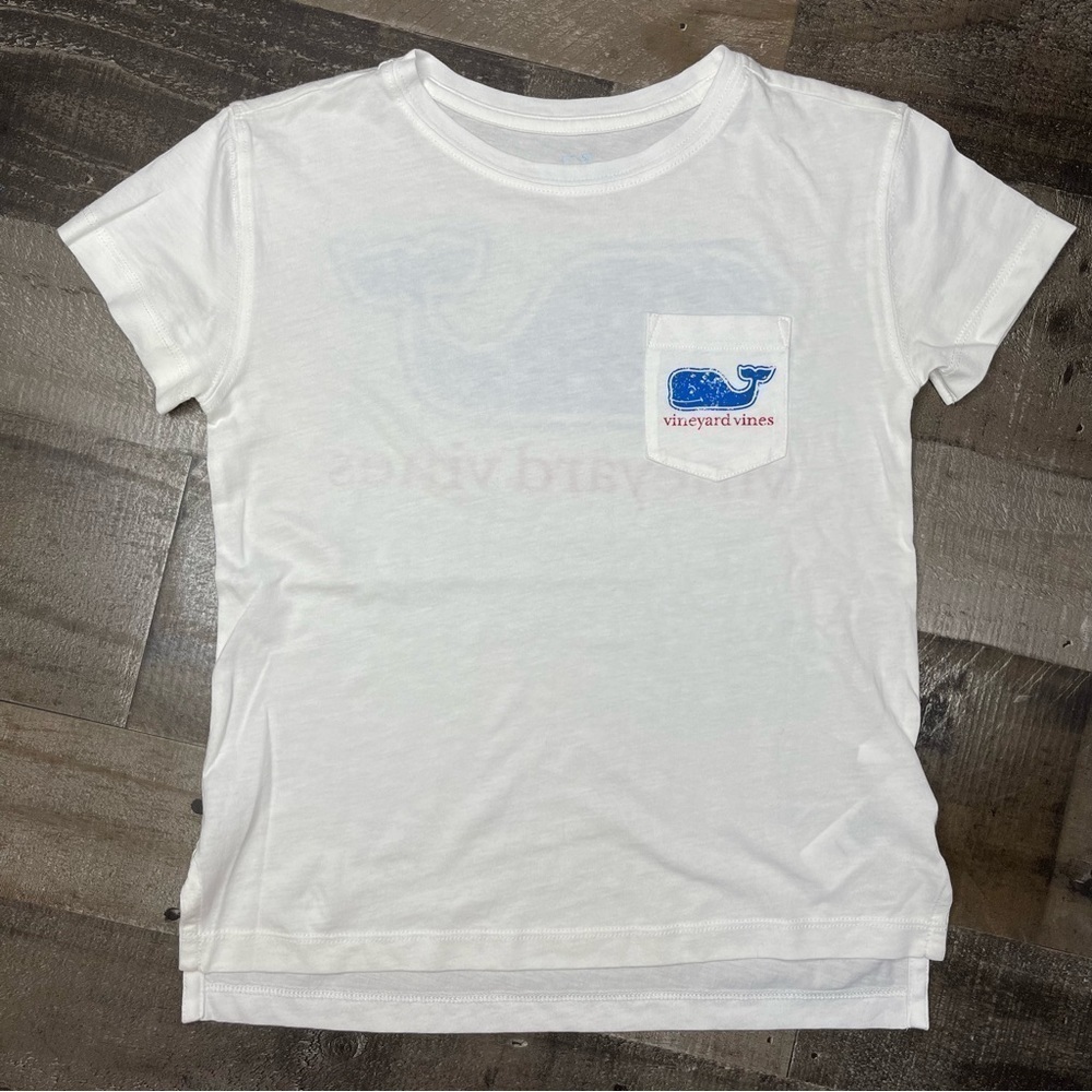 Vineyard Vines White Crewneck Short Sleeve Tee size XS 5-6